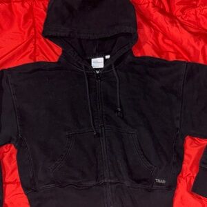 TNA Cozy Fleece Gray Sweatshirt